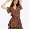 Alana Tiered Dress in Matte Satin