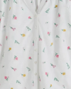 Alexandra Top in Embroidered Poplin