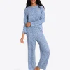 Amelia Pajama Set in Popcorn Ditsy Floral