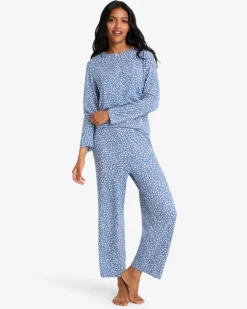 Amelia Pajama Set in Popcorn Ditsy Floral