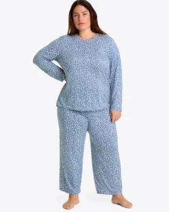 Amelia Pajama Set in Popcorn Ditsy Floral