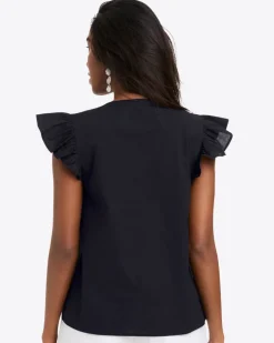 Ana Top in Embroidered Cotton