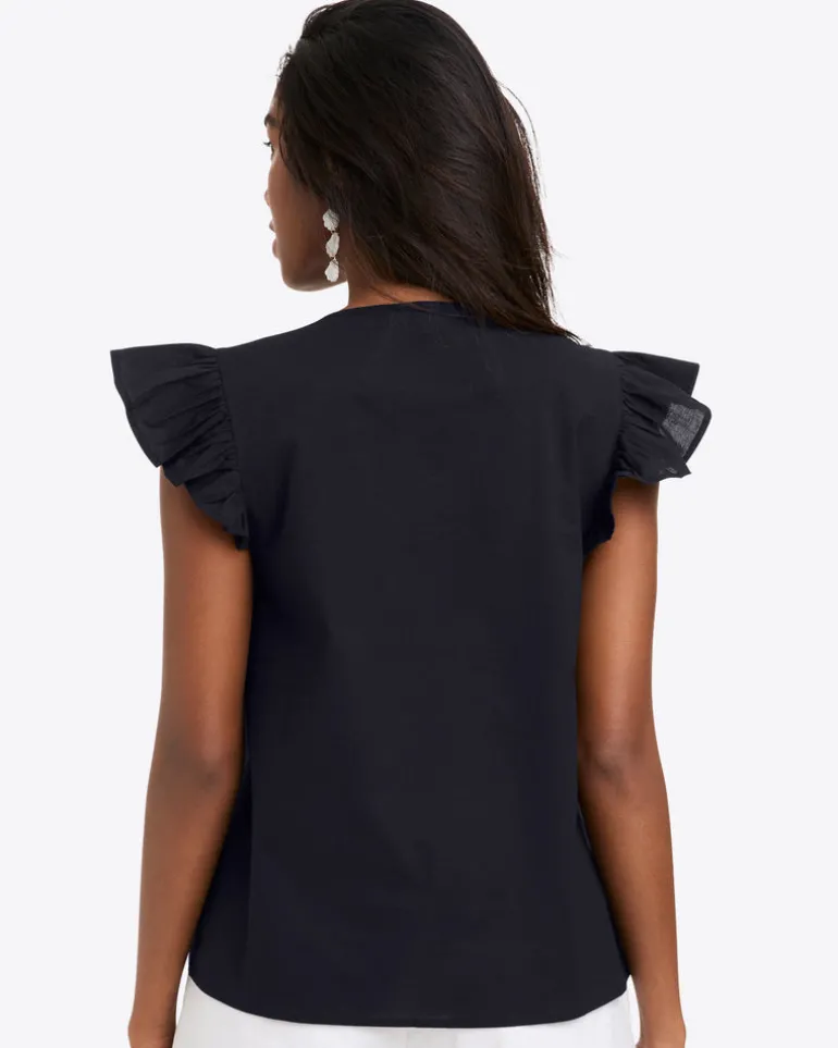 Ana Top in Embroidered Cotton