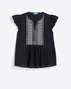 Ana Top in Embroidered Cotton