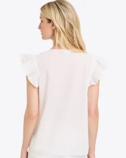 Ana Top in Embroidered Cotton