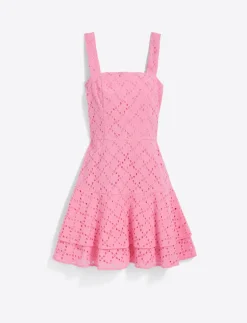 Ashland Sleeveless Mini Dress in Eyelet