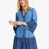 Avery Shirtdress in Chambray