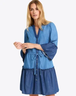 Avery Shirtdress in Chambray