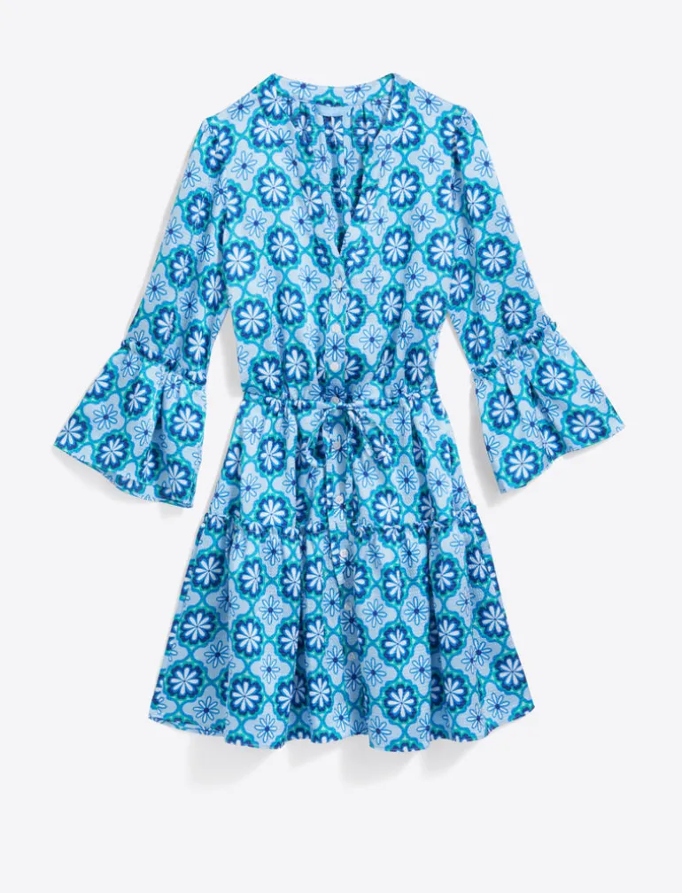 Avery Shirtdress in Hammered Satin