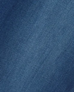 Button Front Denim Skirt