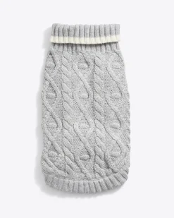 Cable Knit Dog Sweater