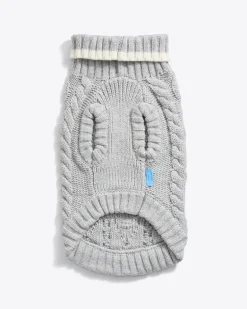 Cable Knit Dog Sweater