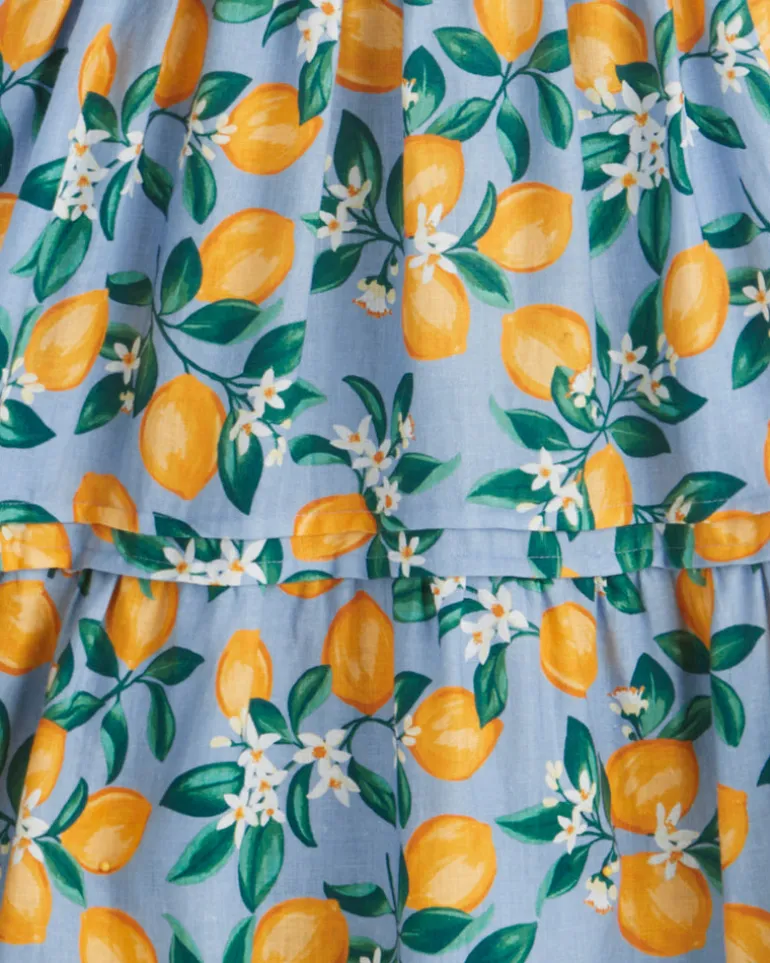 Carrie Midi Dress in Lemon Blossom