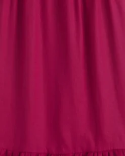 Carrie Midi Dress in Raspberry Pink