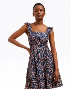 Carrie Mini Dress in Twilight Vines