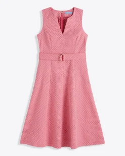 Charlotte Midi Dress in Circle Geo