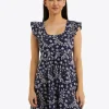 Ciara Babydoll Dress in Embroidered Floral