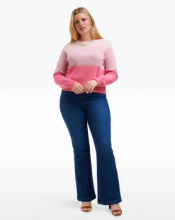 Colorblock Crewneck Sweater