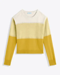 Colorblock Crewneck Sweater