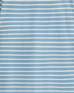 Corey Bell Sleeve Top in Blue Mariner Stripe