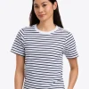 Crewneck T-Shirt in Nautical Stripe
