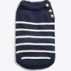 Dog Sweater in Navy Mariner Stripe