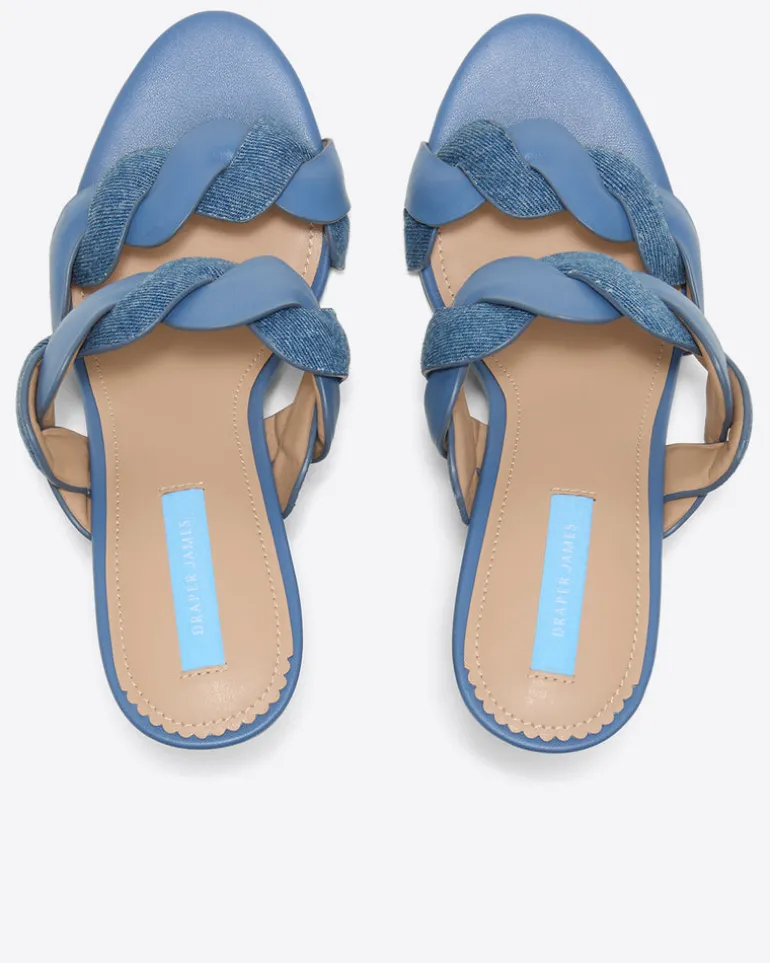 Dolly Heel Sandal in Chambray