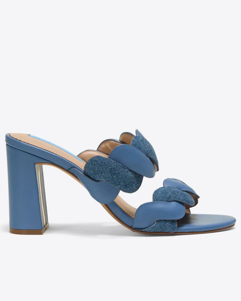 Dolly Heel Sandal in Chambray