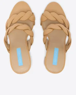 Dolly Heel Sandal in Natural