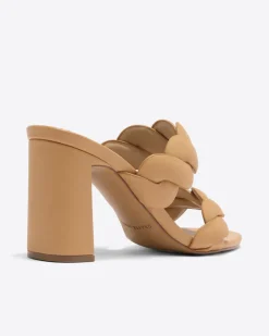 Dolly Heel Sandal in Natural