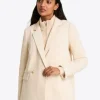 Double Breasted Blazer in Stretch Corduroy