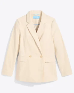 Double Breasted Blazer in Stretch Corduroy