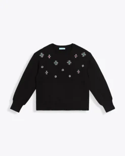 Embellished Crewneck Sweater