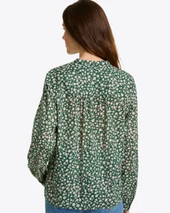 Evangaline Long Sleeve Top in Gauzy Cotton