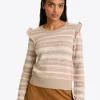 Fairisle Flutter Sleeve Sweater