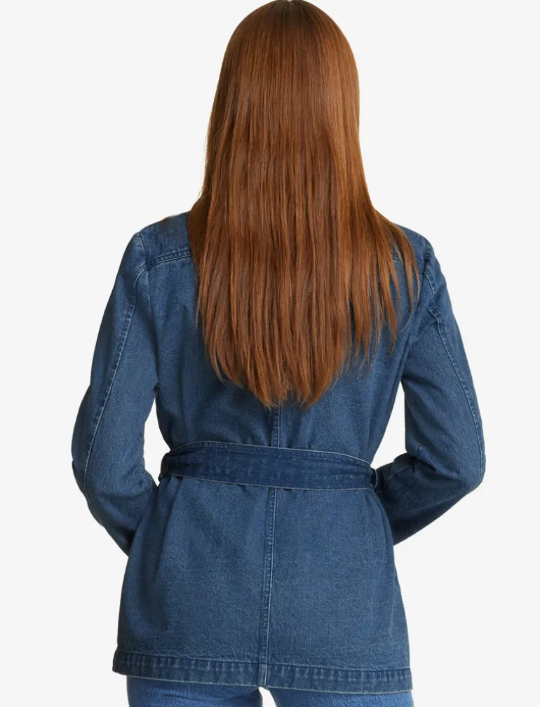 Field Jacket in Dark Wash Denim