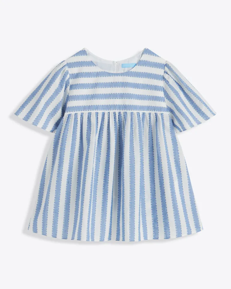 Flutter Sleeve Top in Wave Stripe