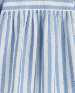 Flutter Sleeve Top in Wave Stripe