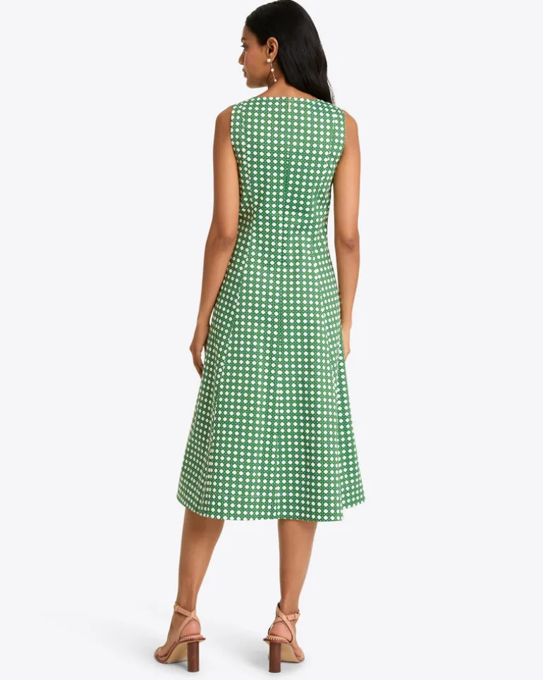 Genevieve Midi Dress in Structured Cotton