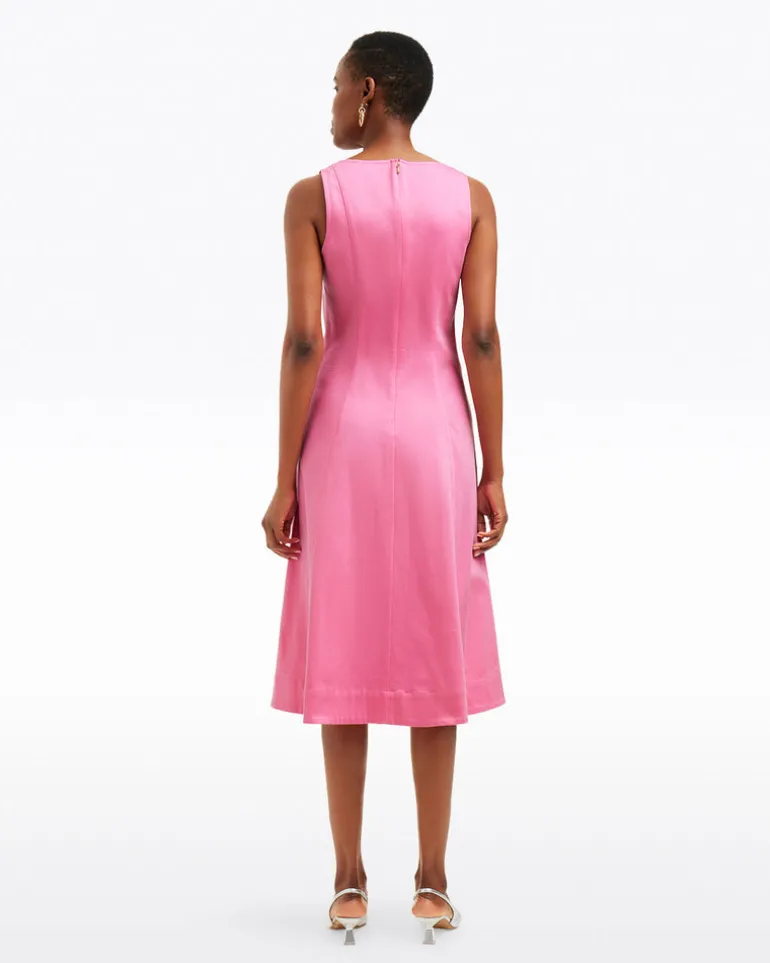 Genevieve Square Neck Sleeveless Midi Dress