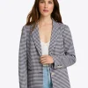 Gingham Blazer in Textured Gingham