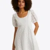 Hailey Babydoll Dress in Eyelet