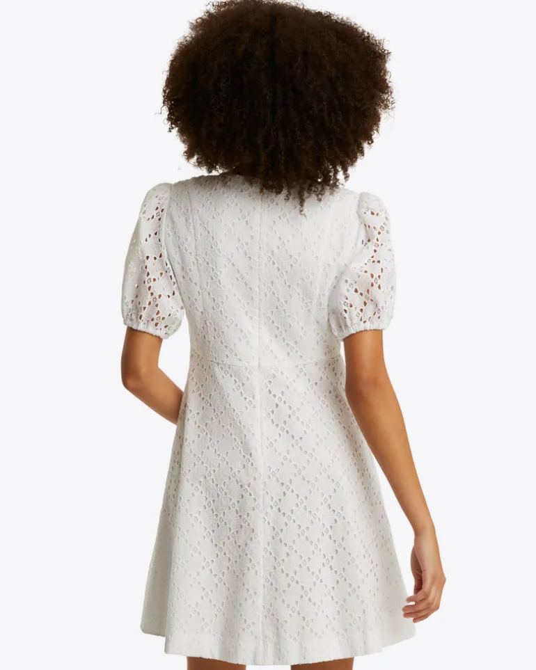 Hailey Babydoll Dress in Eyelet