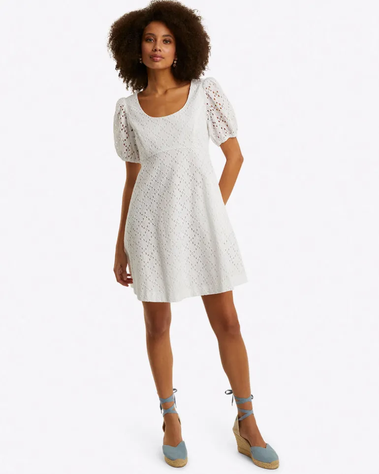 Hailey Babydoll Dress in Eyelet