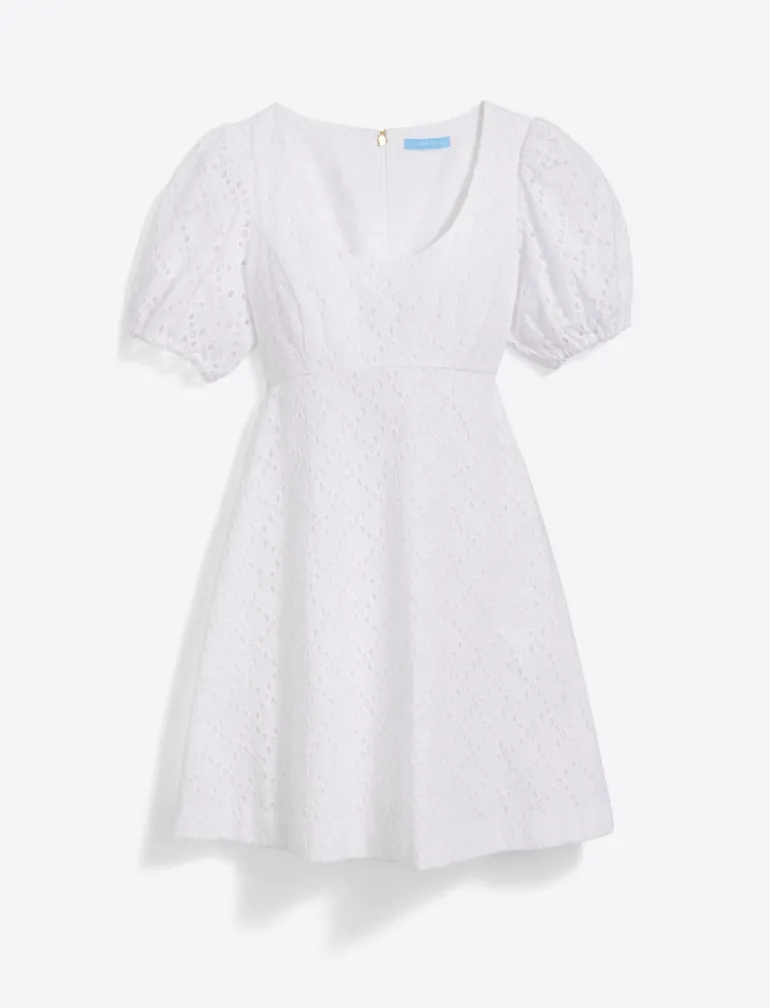 Hailey Babydoll Dress in Eyelet