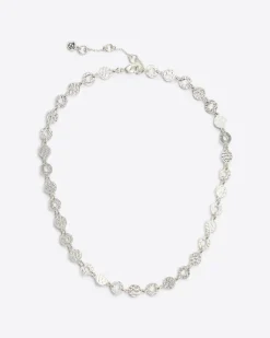 Hammered Disc Necklace