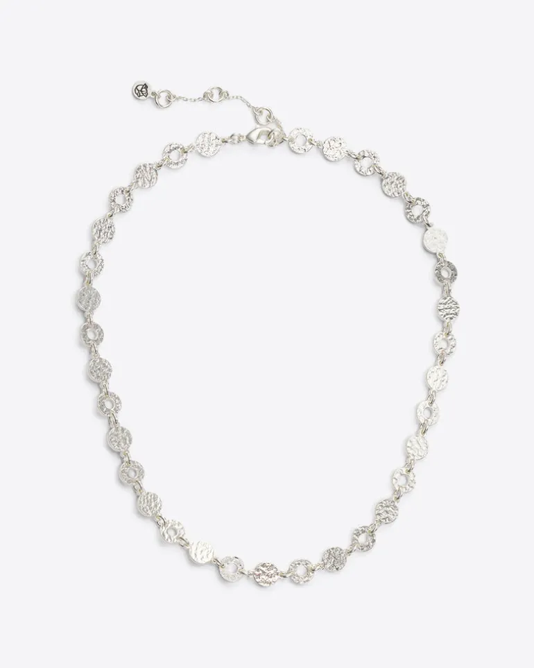 Hammered Disc Necklace