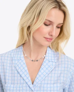 Hammered Disc Necklace