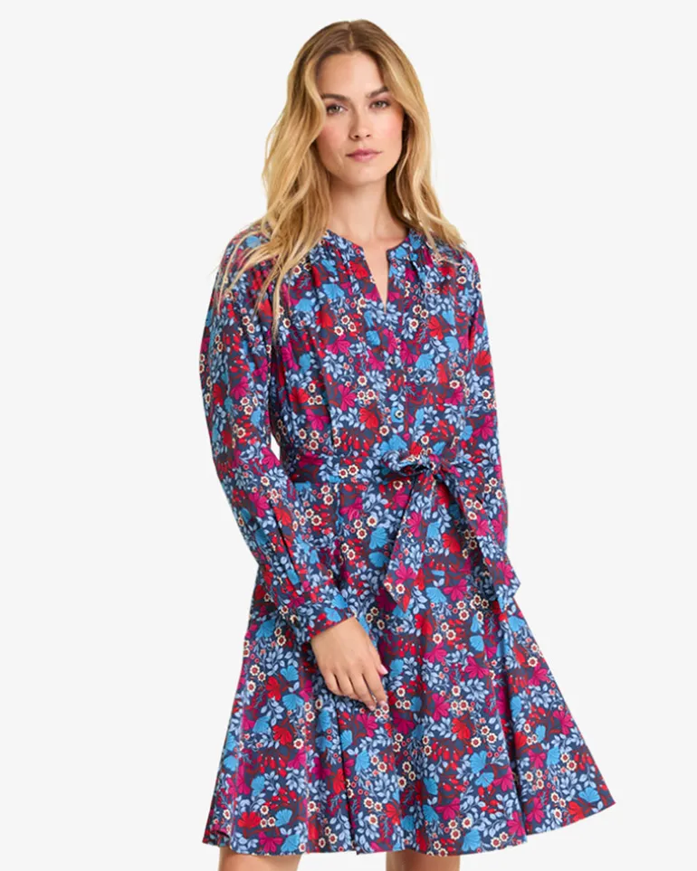 Imogen Mini Shirtdress in Stretch Poplin