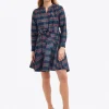 Imogen Mini Shirtdress in Taffeta